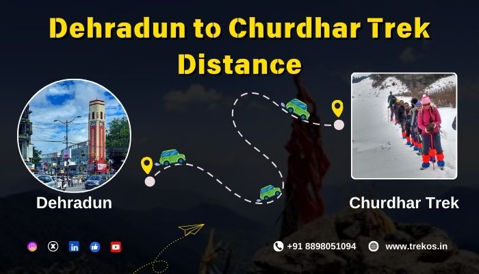 Dehradun to Churdhar Trek Distance