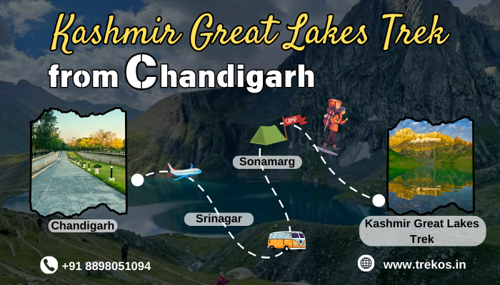 Kashmir Great Lakes trek to Chandigarh