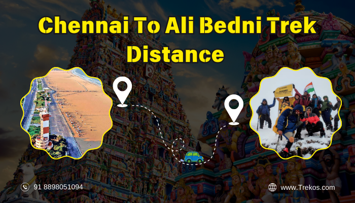 Chennai to Ali Bedni Bugyal Trek Distance