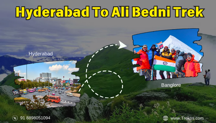 Hyderabad To Ali Bedni Bugyal Trek Distance