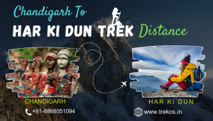 Chandigarh to Har ki dun Trek distance