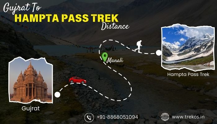 Gujrat to Hampta Pass Trek Distance