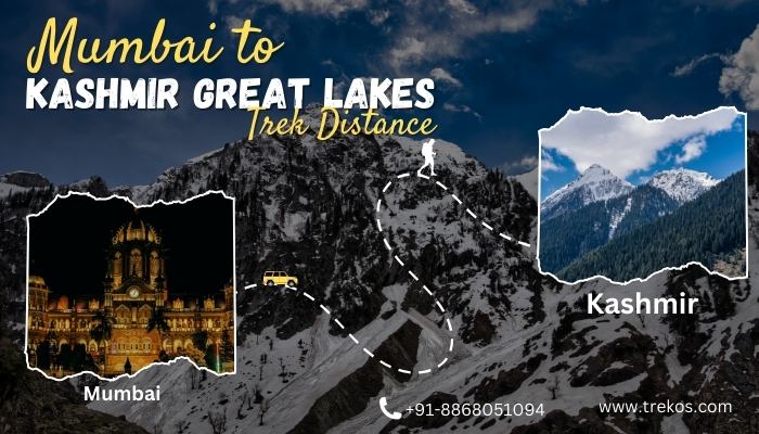 Distance from Mumbai to Kashmir Great Lakes trek