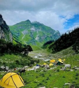 Campsite in Hampta pass trek 